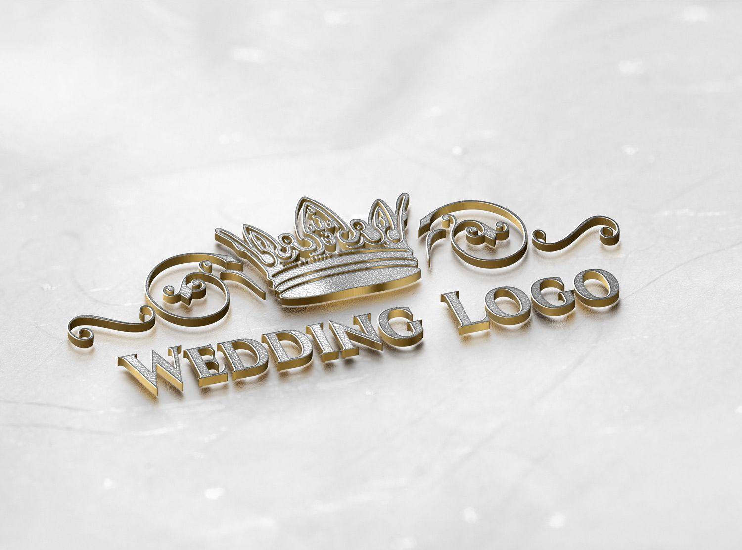 Gold Monogram Wedding Logo - Wedding logo design ideas - Best Wedding Monogram Wedding logo maker