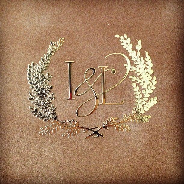 Gold Monogram Wedding Logo - Wedding Monograms 101 – Erin Padgett