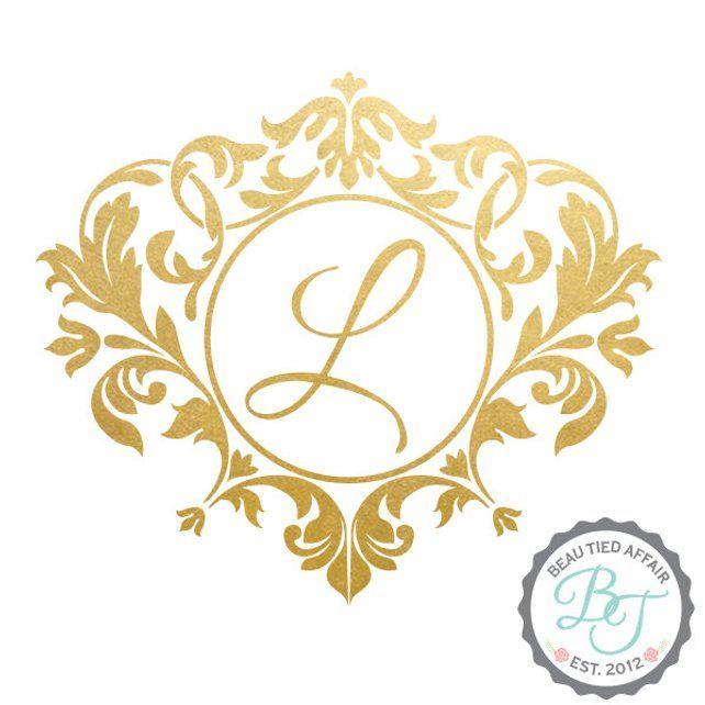 Gold Monogram Wedding Logo - Wedding Monogram - 