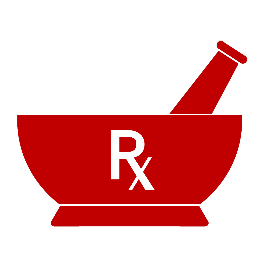 Red Rx Logo - Mortar and Pestle RX Merchandise