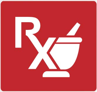 Red Rx Logo - Sena Rx Pharmacy