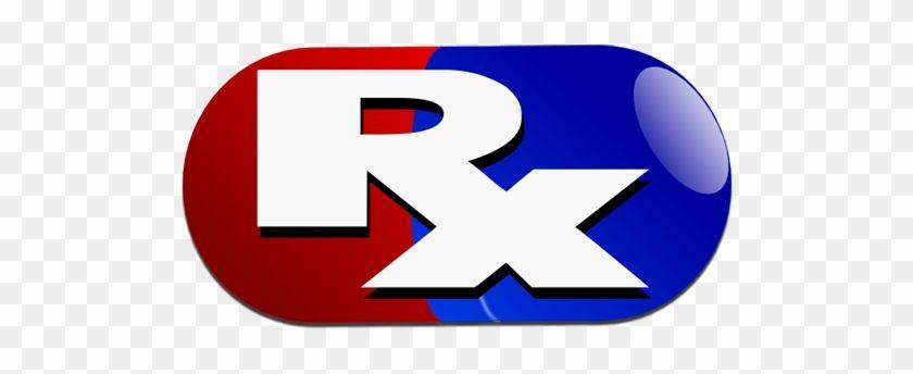Red Rx Logo - Rx Capsule Red Blue Clip Art - Rx Logo Capsule - Free Transparent ...