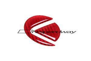Red Rx Logo - For Lexus Steering Wheel Emblem Logo RED Carbon Decal IS GS RC RX F ...