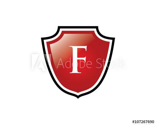 F Shield Logo - Shield F Letter Logo this stock vector and explore similar