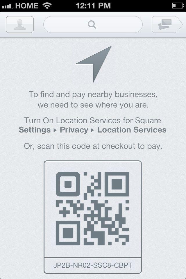 Pay with Square Logo - Square - The QR code used to pay has the Square logo integrated into ...