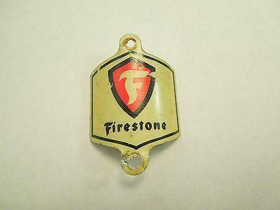 F Shield Logo - VINTAGE FIRESTONE BICYCLE Head Badge Emblem 