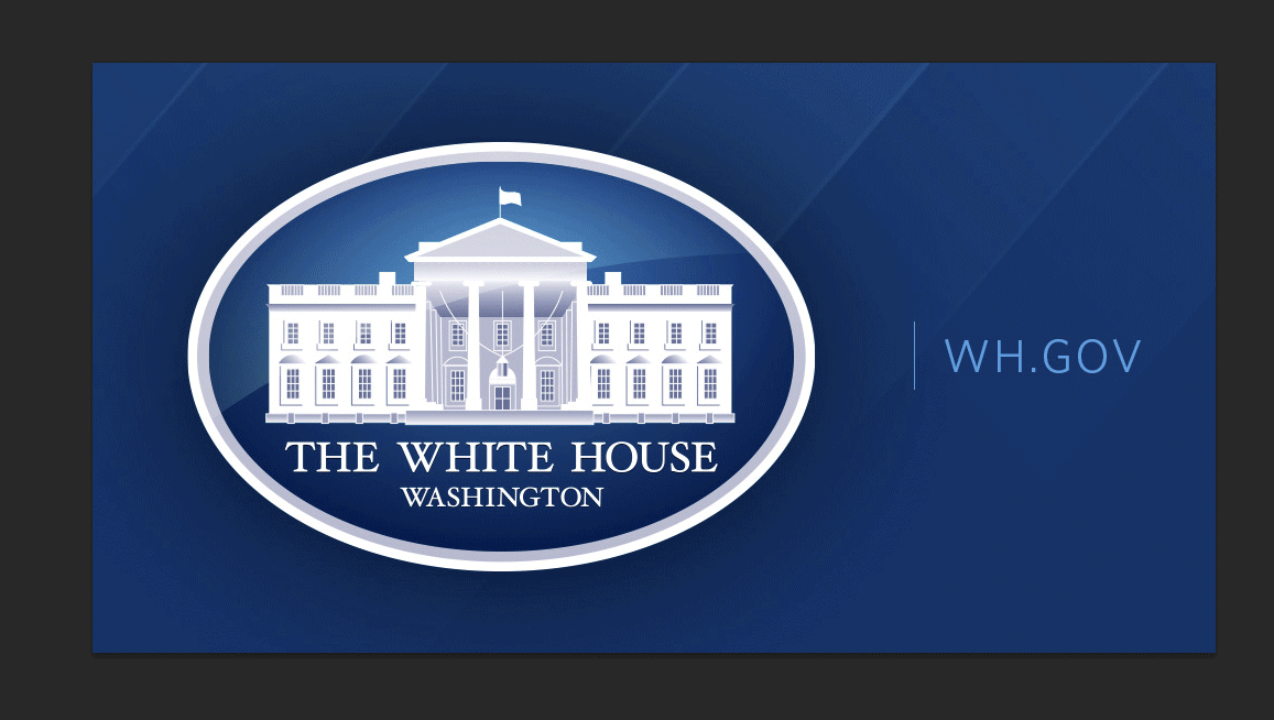 White House with Blue Logo - Why Are There Errors in the White House Logo, and How Did They Get