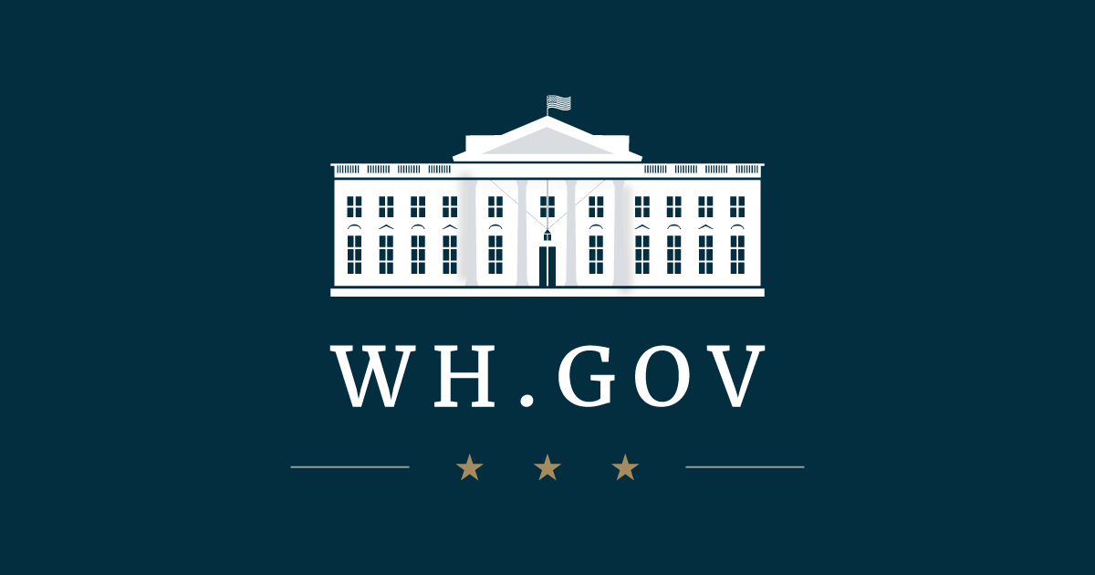 White House with Blue Logo - whitehouse.gov