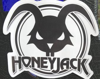 Jackalope Helmet Logo - Jackalope sticker | Etsy