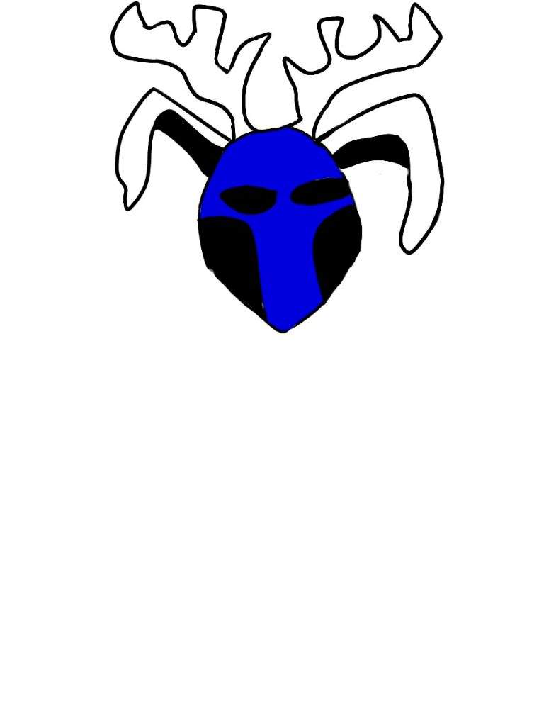 Jackalope Helmet Logo - Coal Dodgers. (Coal, and Dodger Blue)
