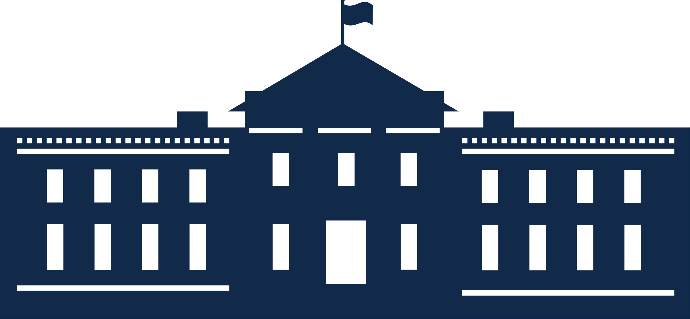 White House with Blue Logo - White house logo png PNG Image