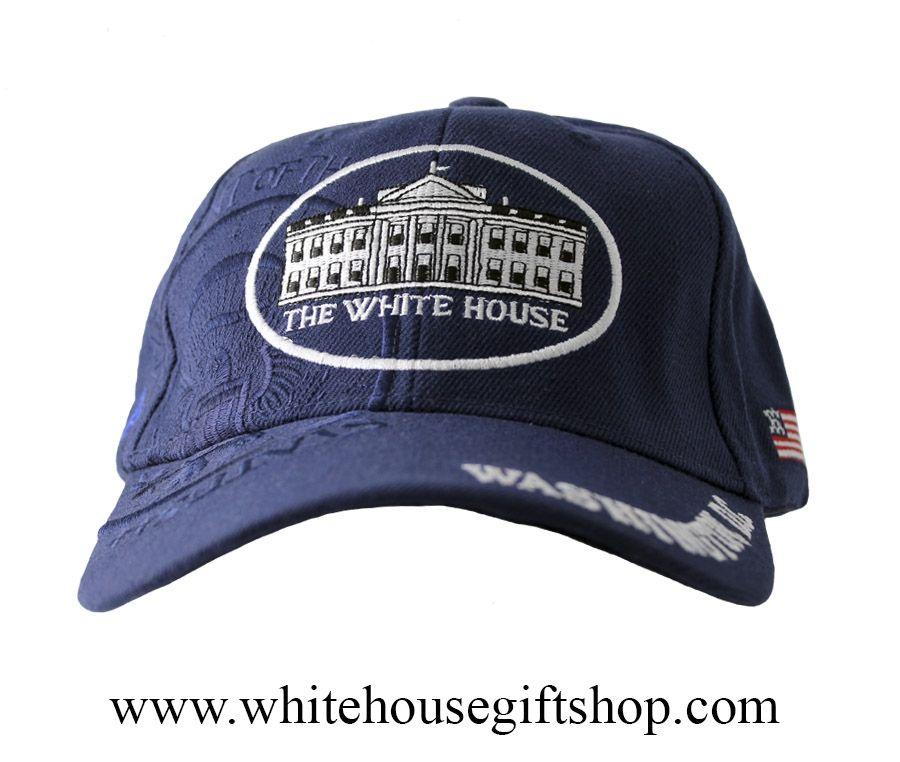 White House with Blue Logo - Hats, The White House, Architecture, United States of America ...