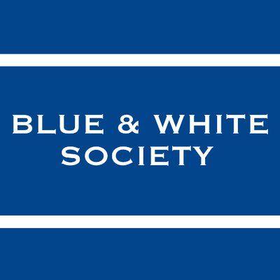 Blue and White Society Logo - Blue & White Society