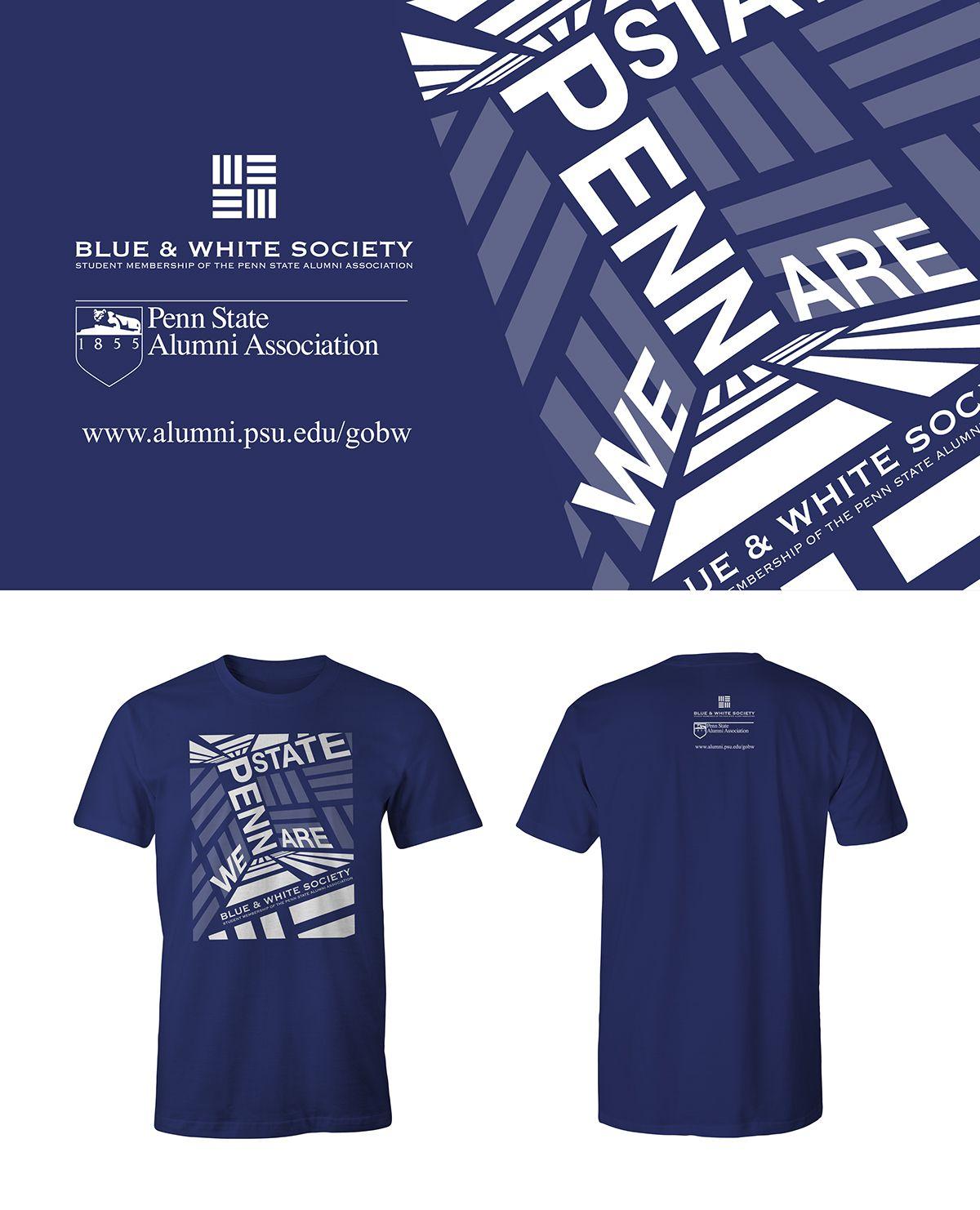 Blue and White Society Logo - Blue & White Society t-shirt on Behance