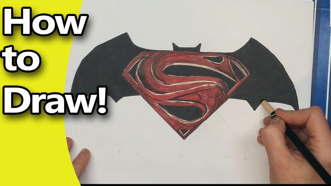 Batman V Superman Logo - How to Draw the Batman vs Superman Logo Step by Step - YouTube