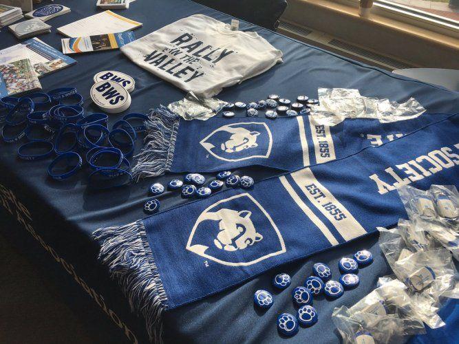 Blue and White Society Logo - Blue & White Society Replacing Membership T-Shirt With Spirit Scarf ...