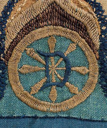 Blue and White Society Logo - Deerfield Arts & Crafts: Deerfield Society of Blue & White Needlework