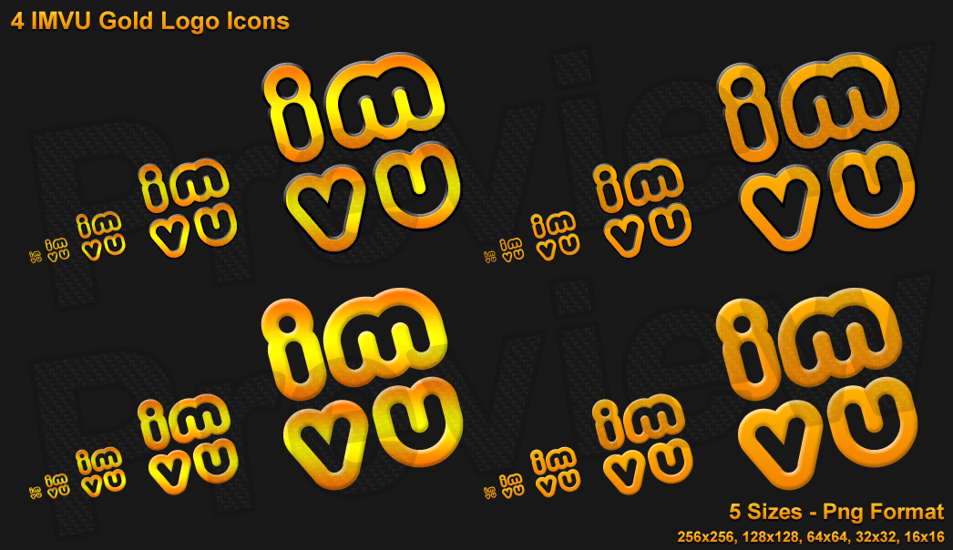 IMVU Logo - Gold IMVU Logo Icons by TIM-DM on DeviantArt