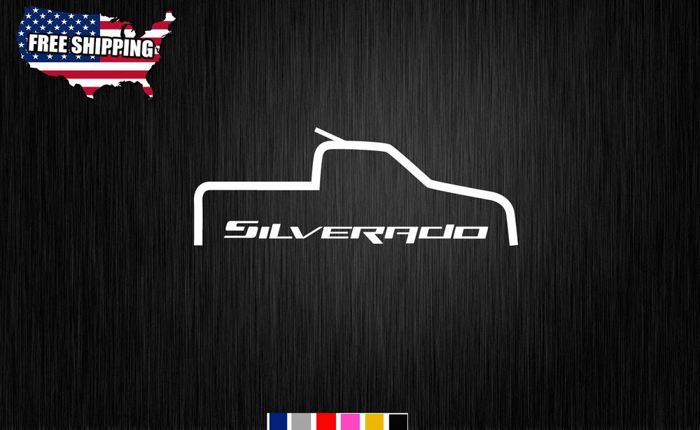 Chevy Truck Logo - Silverado Chevrolet logo Chevy TRUCK 12 Decal Sticker Car Window