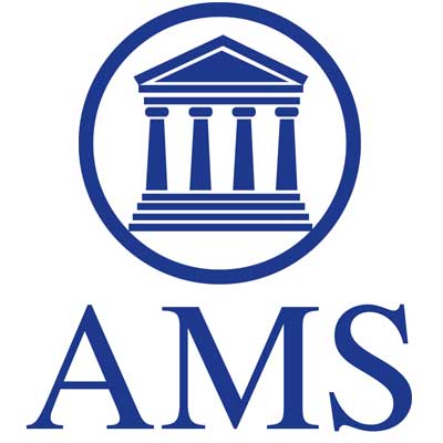 Blue and White Society Logo - American Mathematical Society (AMS)