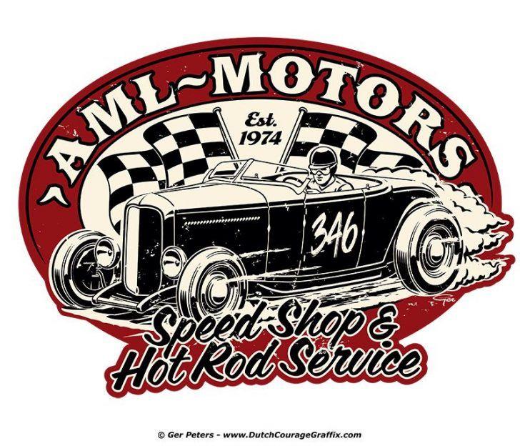 Vintage Automotive Shop Logo - speed shop logo design