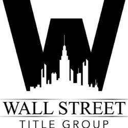 Wall Street Logo - Wall Street Title Group Agent Estate Services
