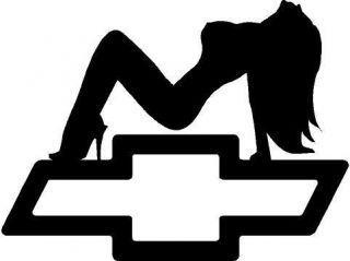 Girl Black and White Logo - Chevy Trucks Decals Stickers | Chevrolet Logo Bowtie Chevy | Chevy-B ...