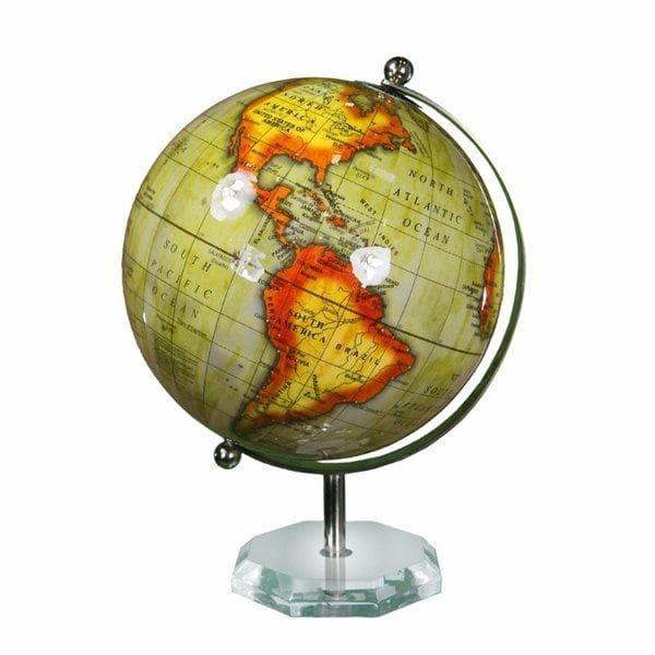 Multicolor Globe Logo - Shop Dazzling Enamel Globe With Acrylic Base, Multicolor