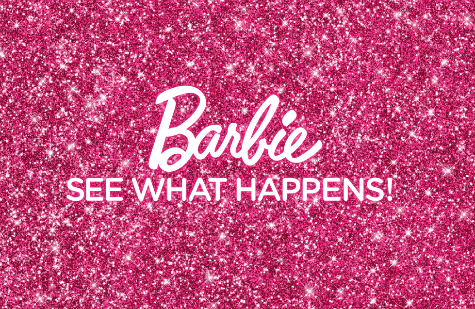Barbie Glitter Logo - Barbie See What Happens - Pink Glitter | CM - 1:6 Barbie - Painting ...