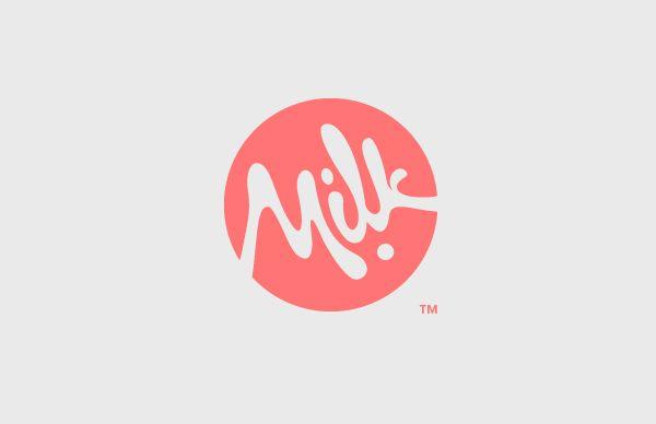 Red Milk Logo - Milk Fast Food - Robin Remsa
