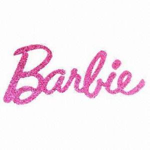 Barbie Glitter Logo - Barbie Glitter Iron On #2 (1) 3