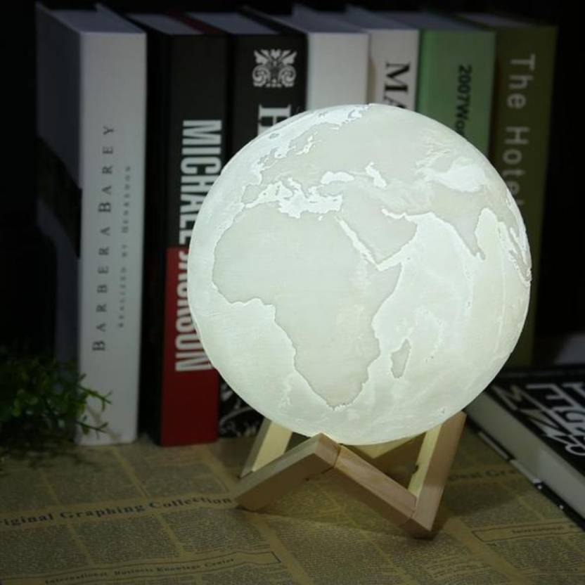 Multicolor Globe Logo - J Group Robotics 3D Printed Earth Lamp/ Multicolor Earth Globe Lamp