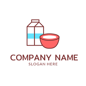 Red Milk Logo - Free Milk Logo Designs. DesignEvo Logo Maker