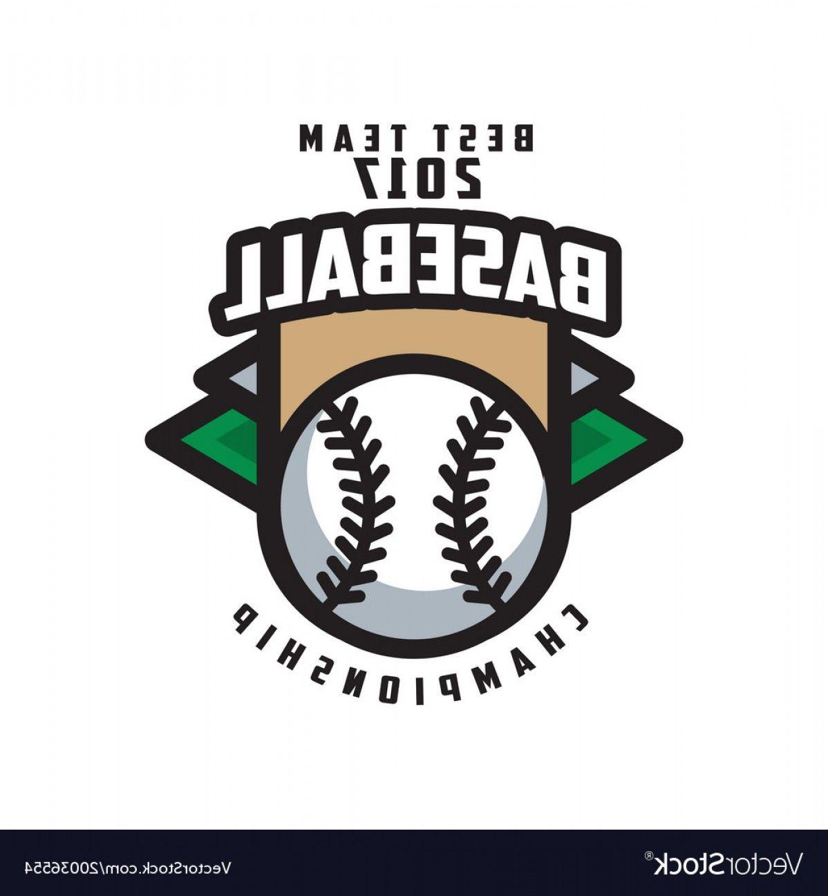 Softball Bat Vector Image Logo - Baseball Championship Best Team Logo Vector