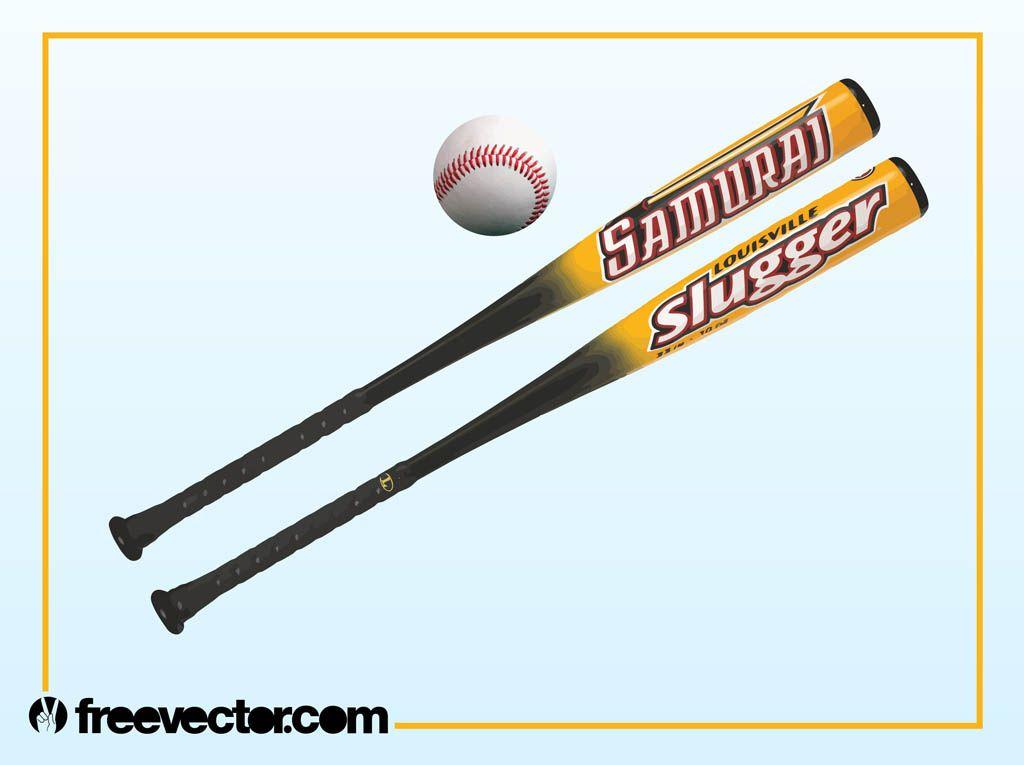Softball Bat Vector Image Logo - Baseball Bats Vector Art & Graphics | freevector.com