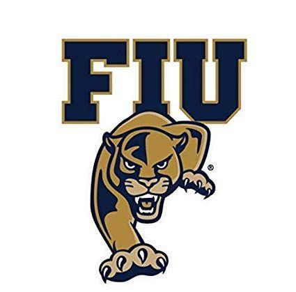 Florida International University Logo - Amazon.com : WinCraft FIU Panthers 4x4 Die Cut Decal