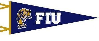 Florida International University Logo - FIU Multi Color Logo Pennant from Collegiate Pacific. Cool Room