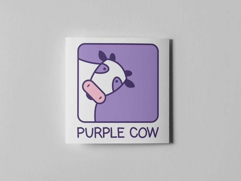 Purple Cow Logo - Purple cow logo by Nazar Yarema | Dribbble | Dribbble