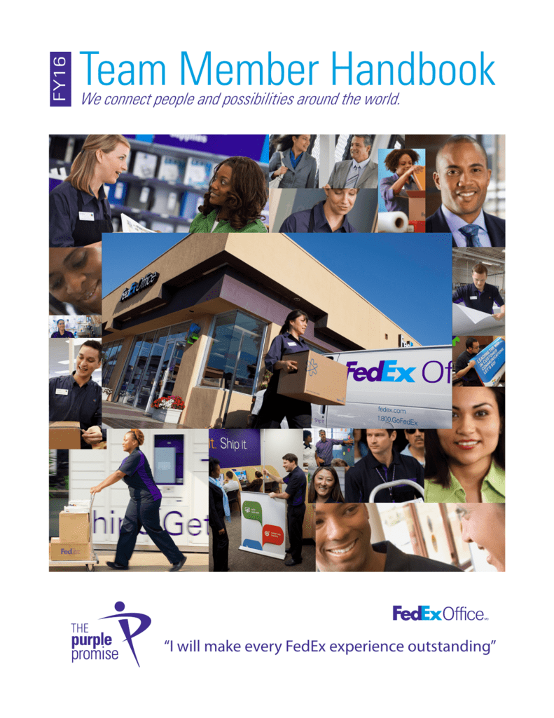 FedEx New Beacon Logo - Team Member Handbook Office Commercial Press
