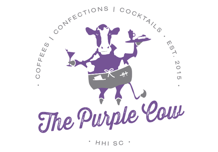 Purple Cow Logo - Purple Cow Hilton | Head Island | Coffees, Confections & Cocktails ...