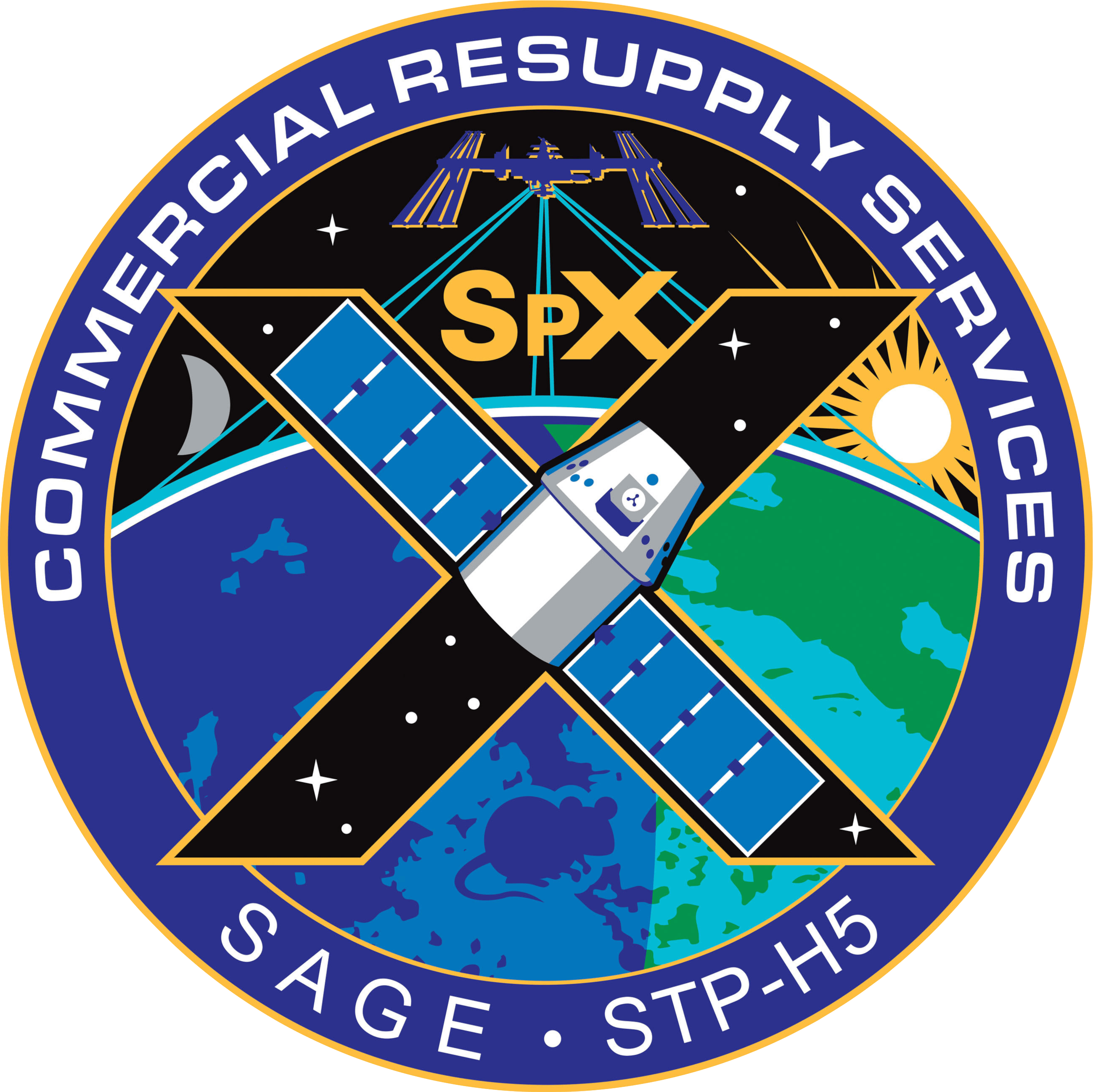 10 Mission SpaceX Logo - NASA Patch For The CRS SpX 10 Mission (NOT The SpaceX Patch!)