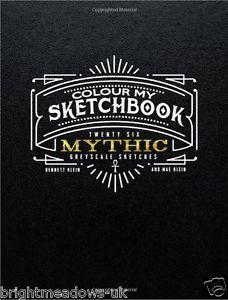 eBay Greyscale Logo - Details about Colour My Sketchbook Mythic Adult Colouring Book Greyscale  Gothic Dark Fantasy