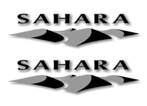 eBay Greyscale Logo - Details about 2 GREYSCALE SAHARA DUNES 9 Decals Jeep Black Grey Sahara CJ YJ JK TK Stickers