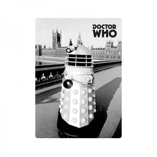 eBay Greyscale Logo - GREYSCALE Cyberman Fridge Magnet Retro Vintage Gift Doctor Who BBC Black &  White