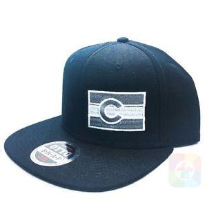 eBay Greyscale Logo - Details about Colorado Flag Greyscale Flat Six Panel Pro Style Snapback Hat  #1443