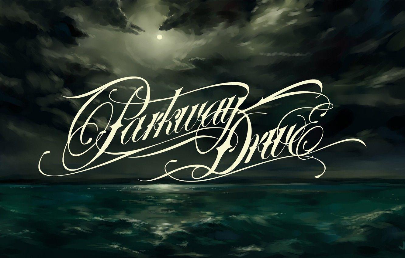 Parkway Drive Logo - Wallpaper sea, night, the inscription, figure, logo, logo, band ...