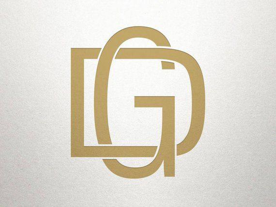 DG Logo - Modern Logo Design DG GD Modern Logo Digital | Etsy