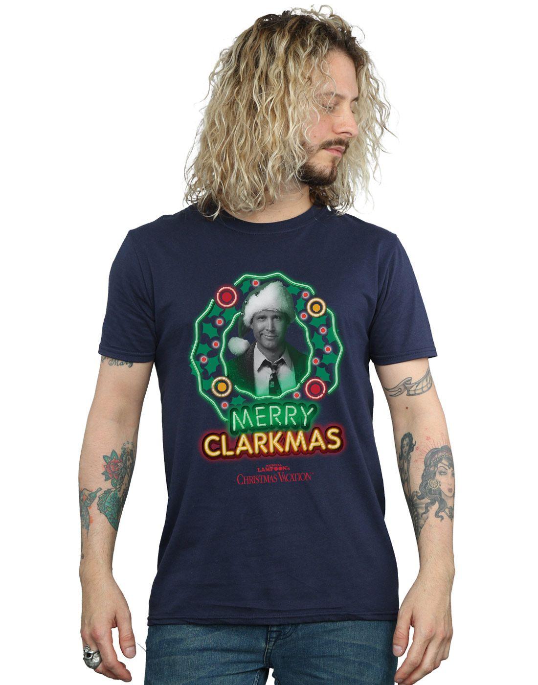 eBay Greyscale Logo - Details About National Lampoon's Christmas Vacation Men's Greyscale Clarkmas T Shirt