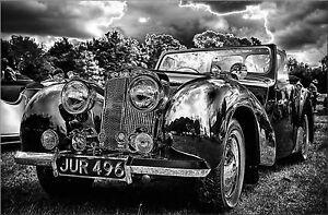eBay Greyscale Logo - Details about CAR BLACK AND WHITE ANTIQUE GREYSCALE LARGE CANVAS WALL ART  IMAGE PICTURE
