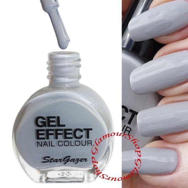 eBay Greyscale Logo - Stargazer GEL Effect Nail Colour Polish Varnish 10ml Clearance BARGAIN  GREYSCALE (light Grey)